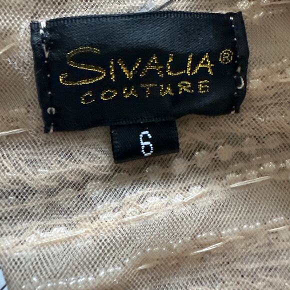 NWT Sivalia Couture Sheer Beaded Top 6 - Picture 7 of 7